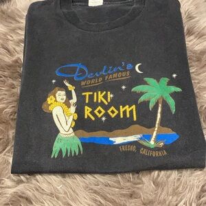 Vintage Devlin's Tiki Room Graphic Tee (Rare)